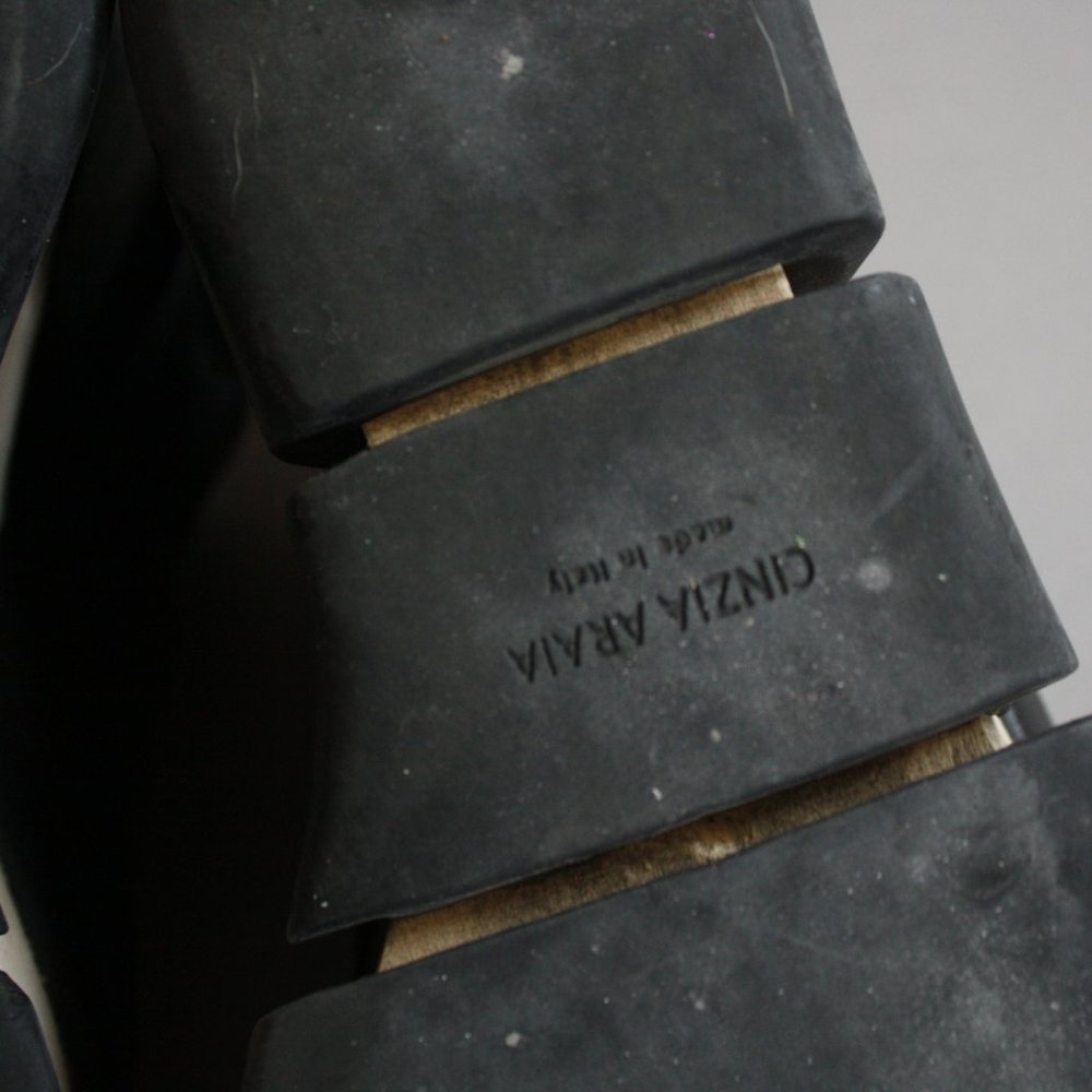 CINZIA ARAIA goth zipper wooden wedge sandals - Picture 7 of 8